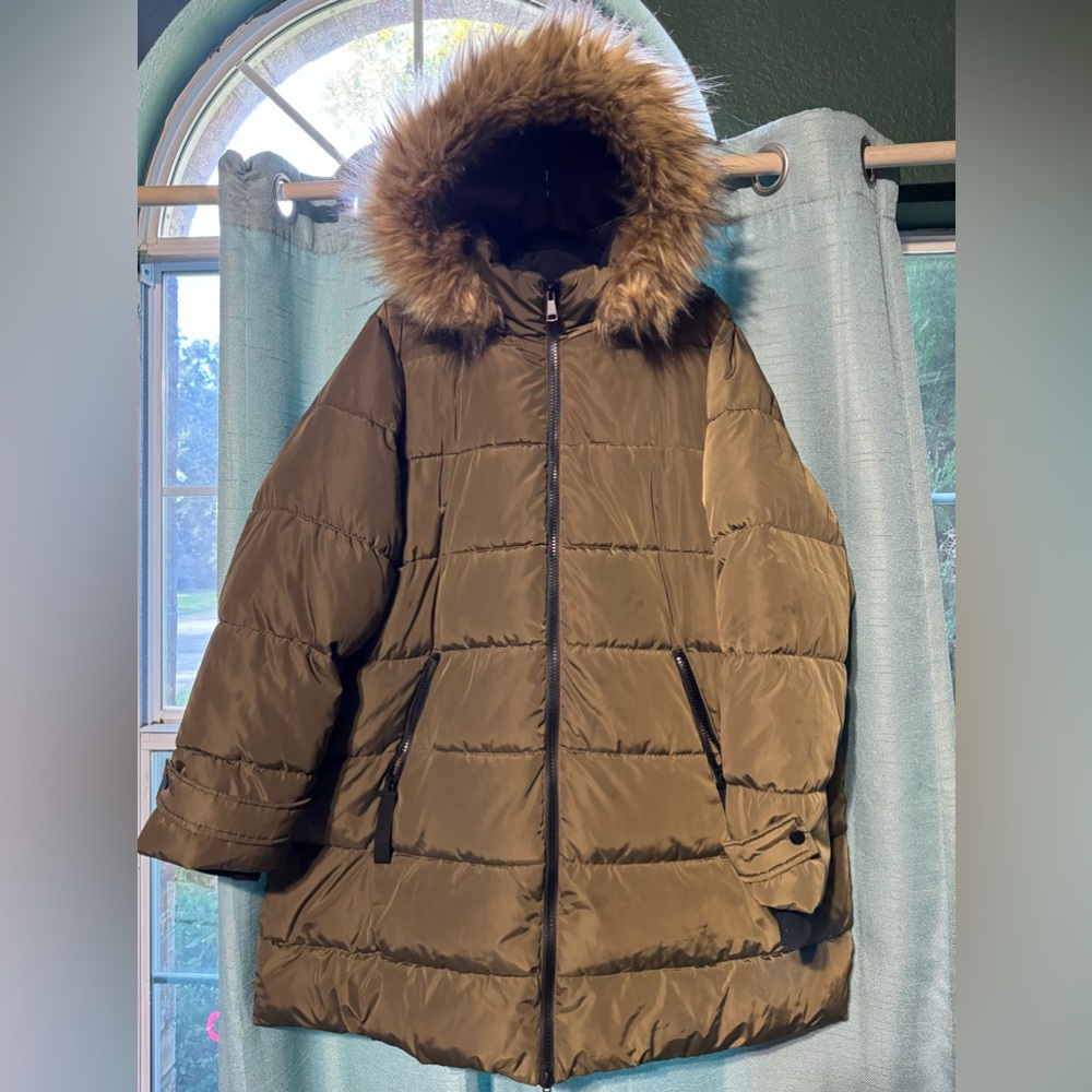 Dark green Lane Bryant coat